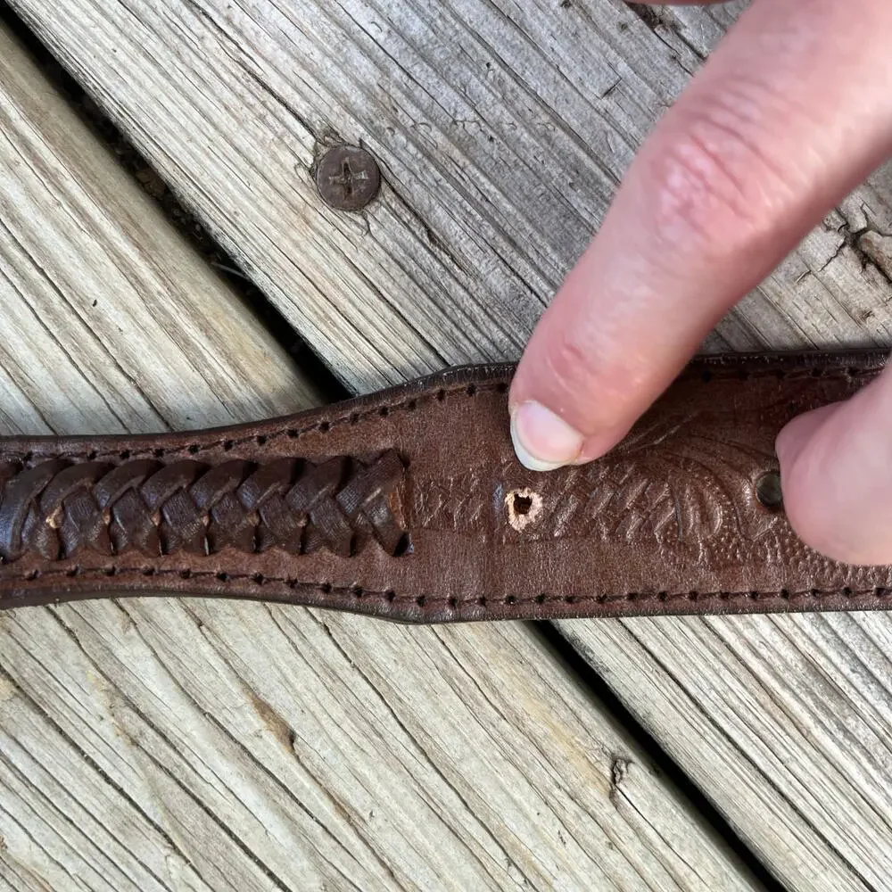 Jaripeo's Men's Brown Leather Western Belt Size 42
